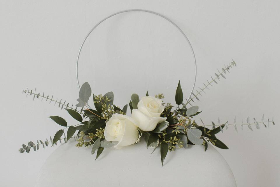 Bridal bouquet hoop