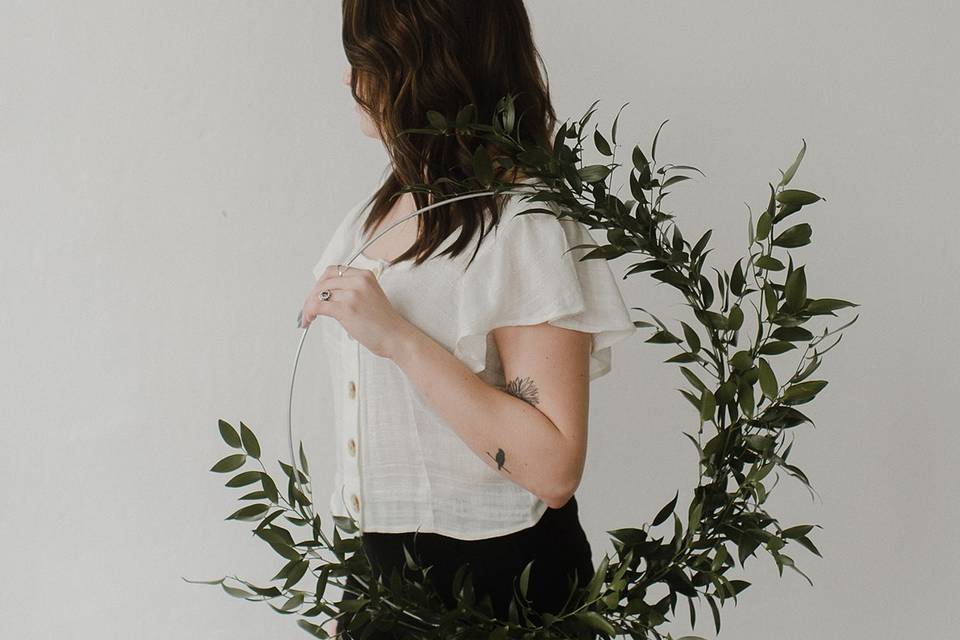 Simple green wreath