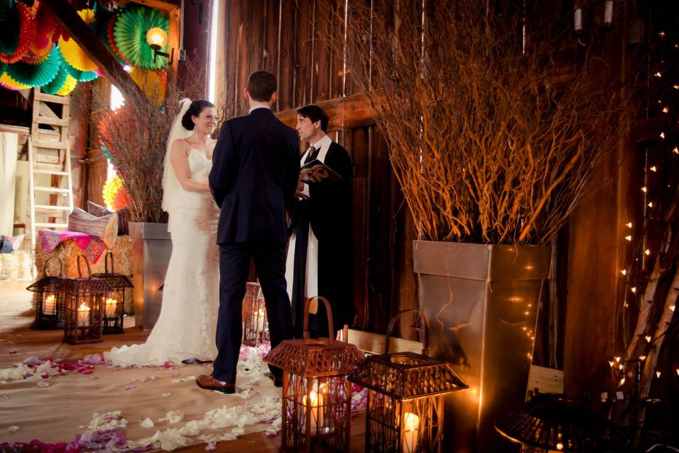 Romantic Barn Reception