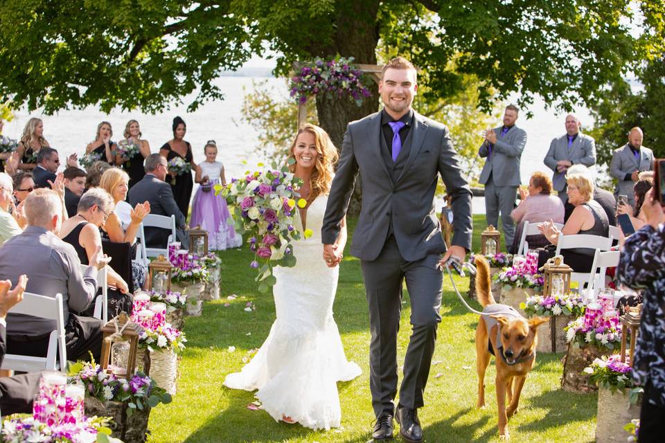 Eganridge wedding couple enjoy