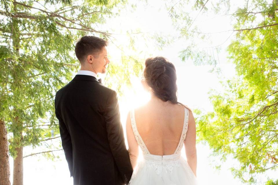 Muskoka wedding on lake