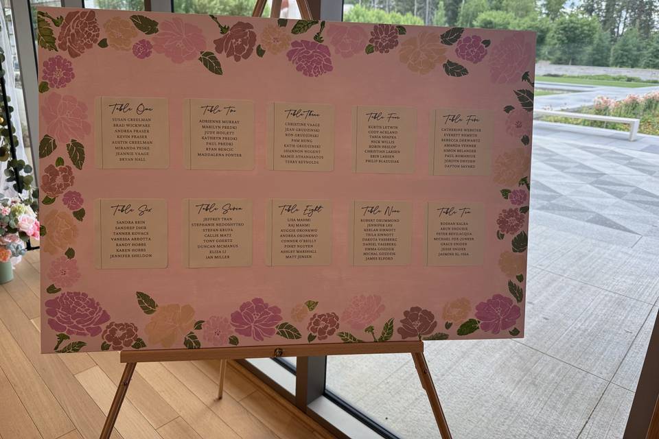 Guest Seating Plan