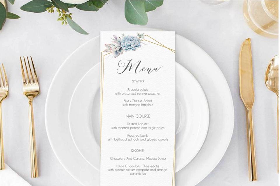 Menu Card