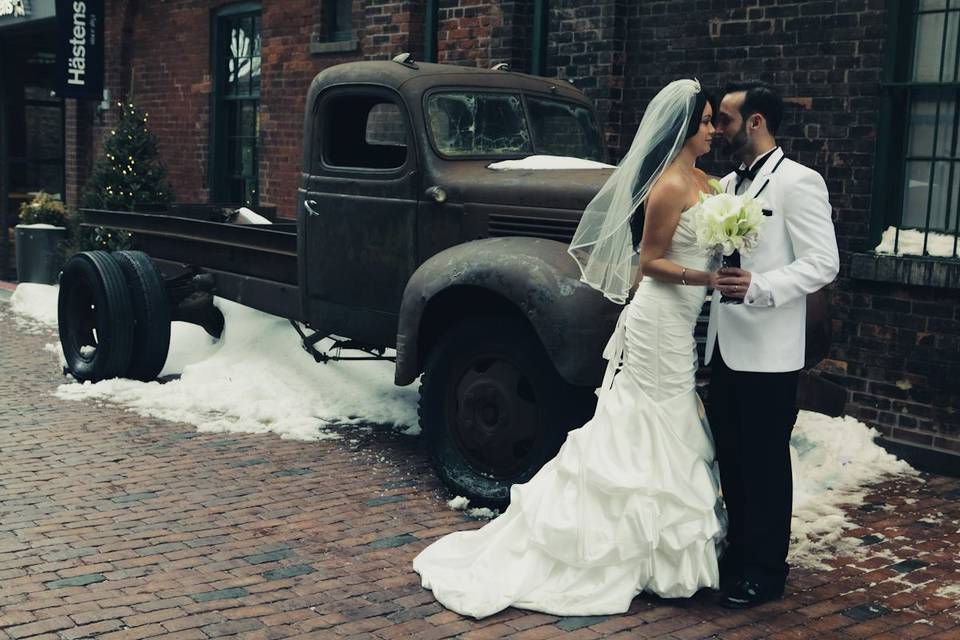 Distillery district wedding