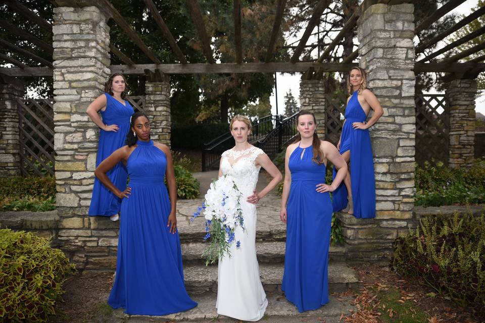 Bridal party portrait