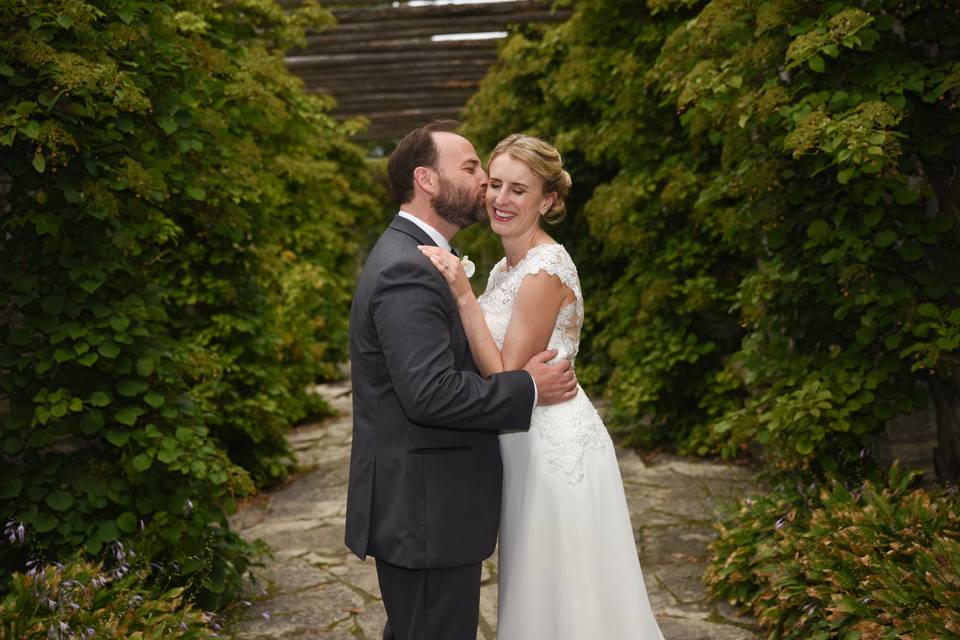 Bride and groom portrait