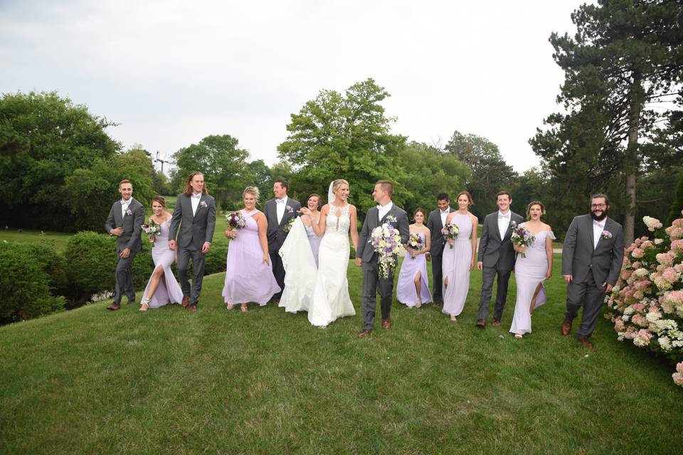 Wedding party photo