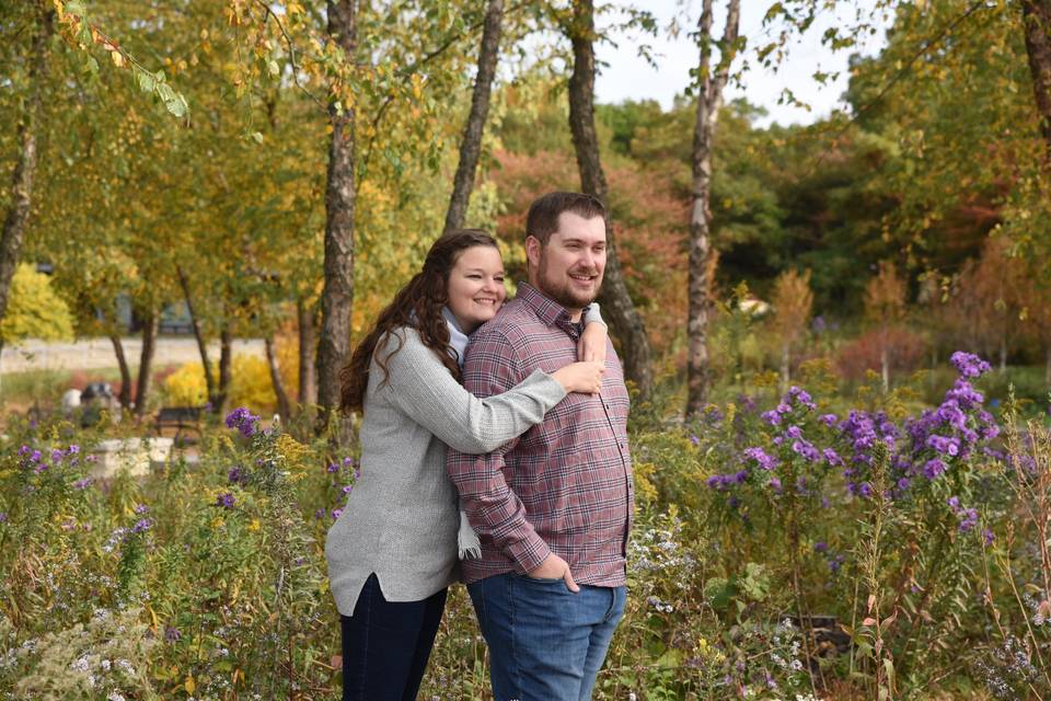 Fall engagement photo