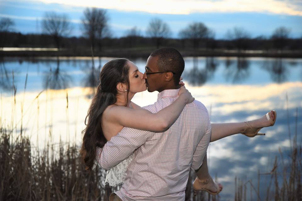 Spring engagement picture