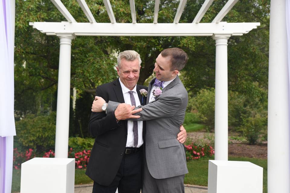 Groom and father of the groom