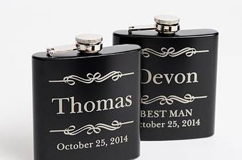 Matte Black 6oz Flask