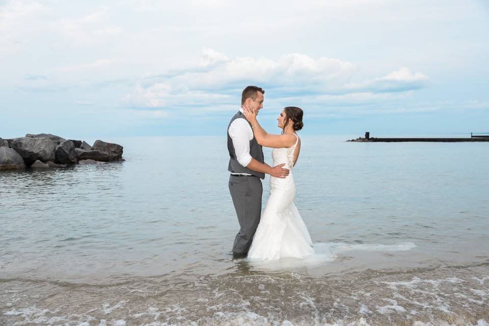 Bride & groom portrait