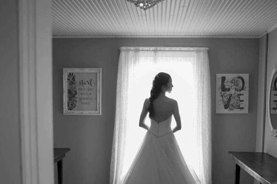 Candid bride photograph