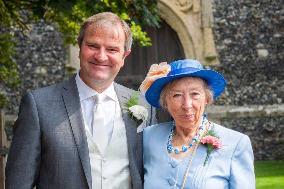 Old English church wedding