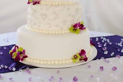 Beautiful Tented Wedding Cake