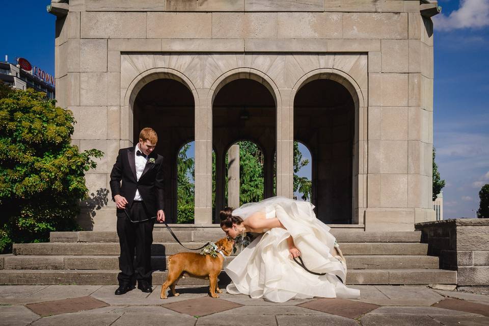 Couple and Dog