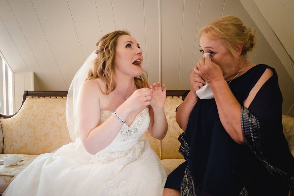 Bride and Mom