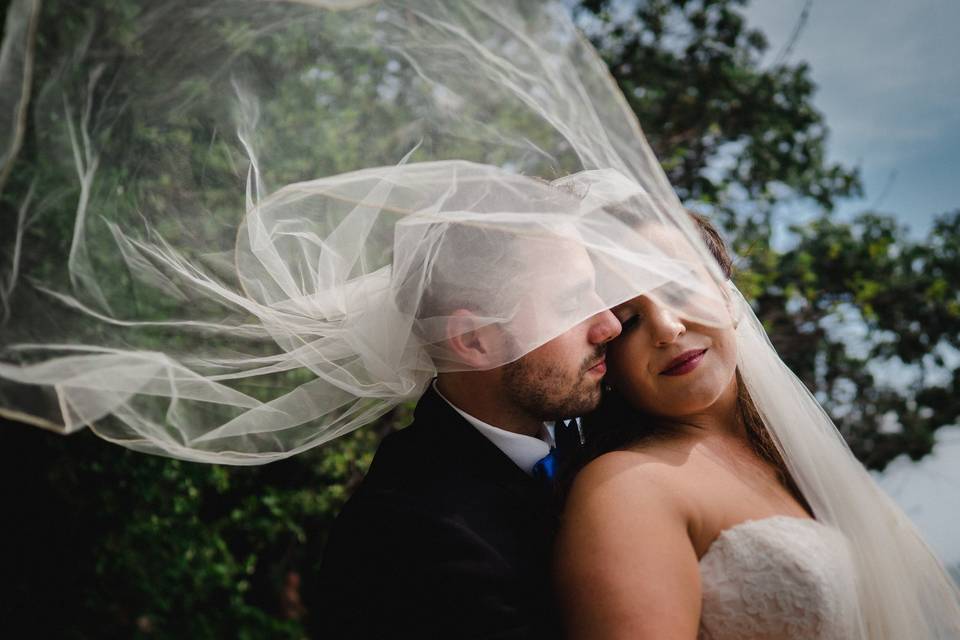 Couple and Veil