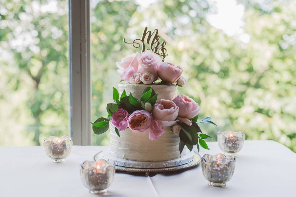 Wedding Cake with a view