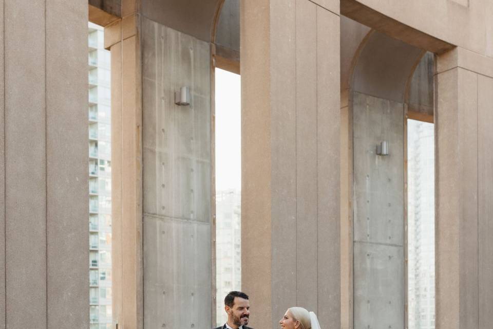 City wedding in Vancouver