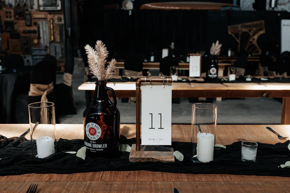 Table Number, Growler, Runner