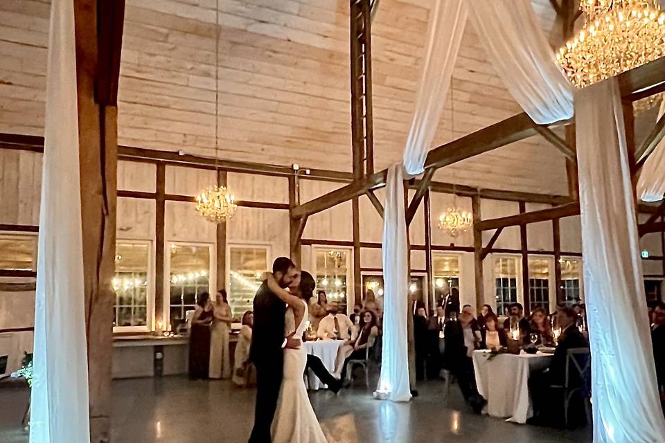First dance with up-lighting