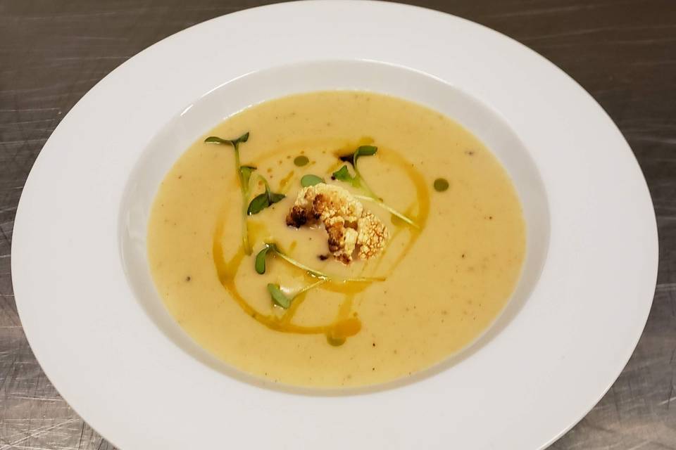 Roasted Cauliflower Soupo