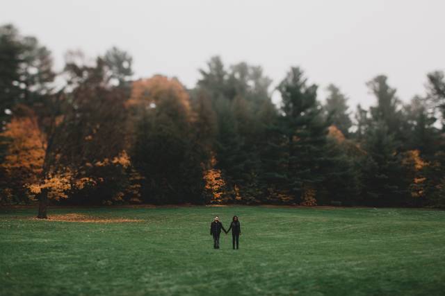 Moody Fall Engagement