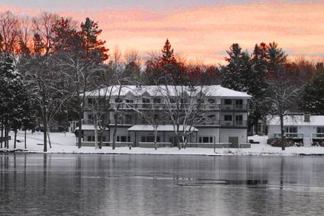 Chickadee cottage in winter