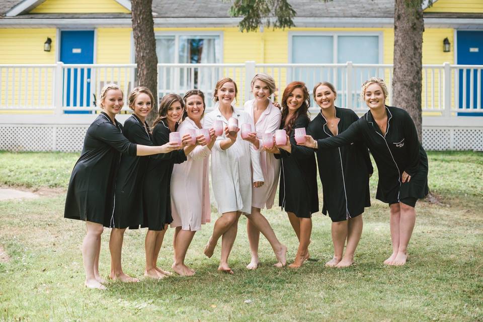 Ladies on the lawn