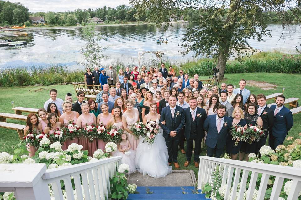 Group photo from Pinedell deck