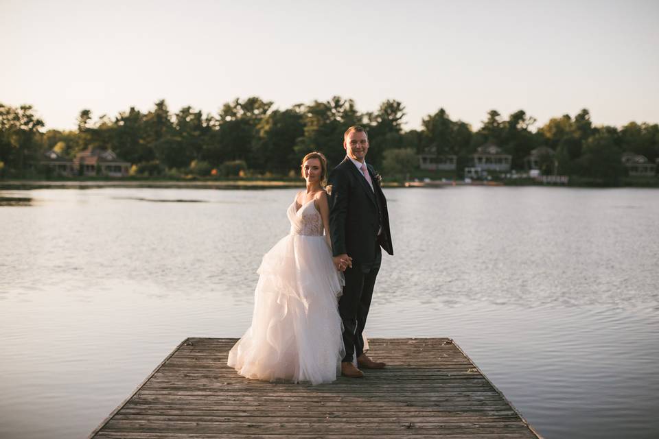 Sunset dock photos