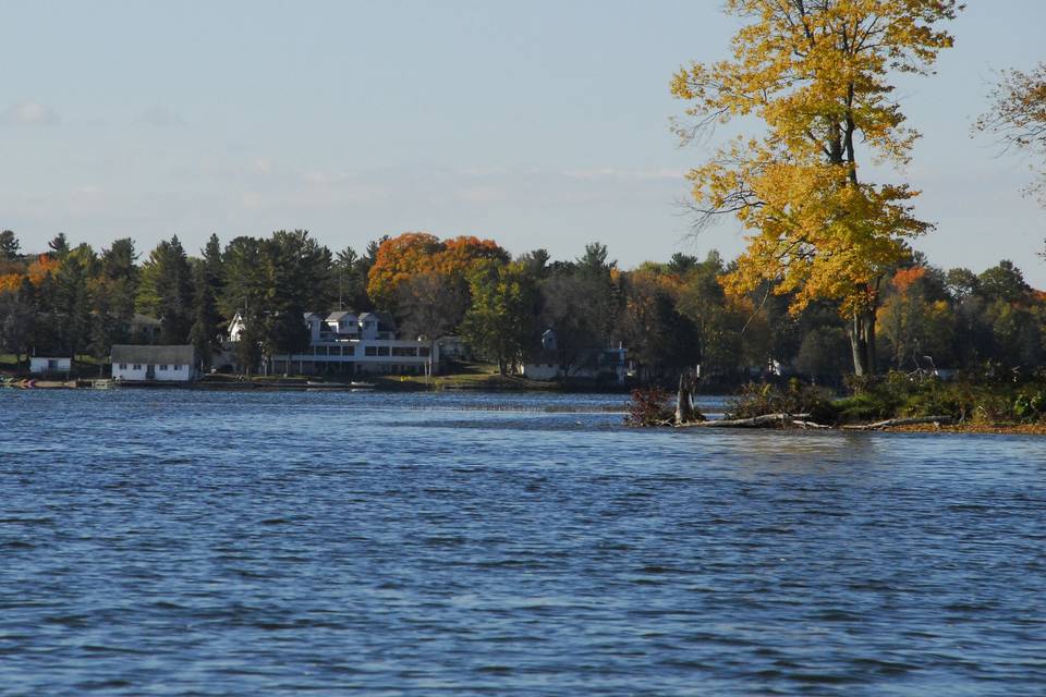 Resort from across the bay