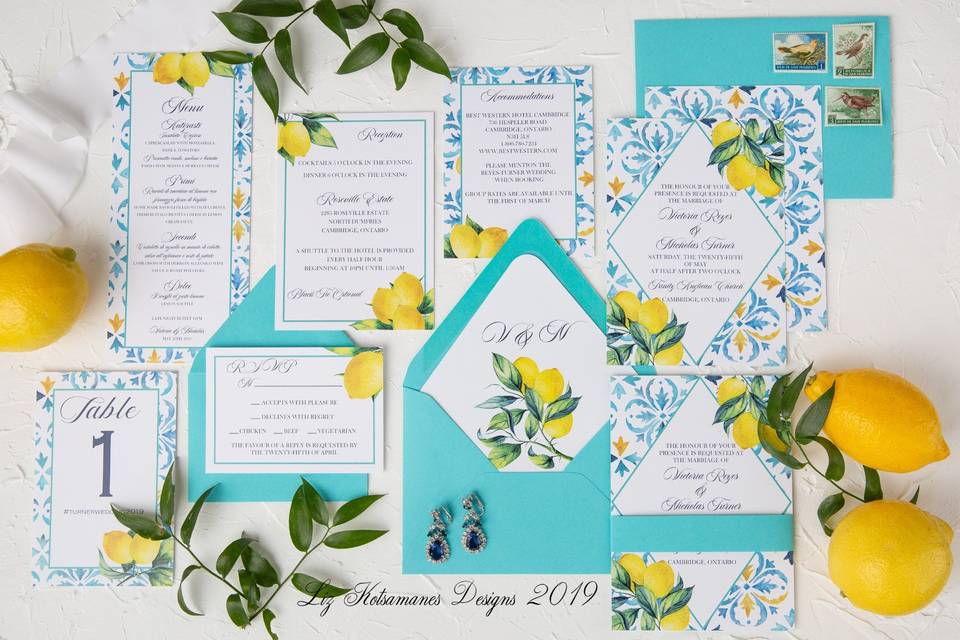 Moroccan Lemon Invitations