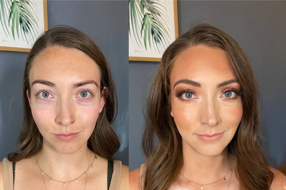 Bronze beach make up