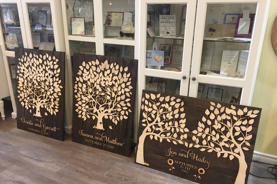 Laser Tree Guestbooks