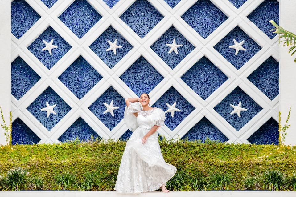 A beautiful wedding portrait