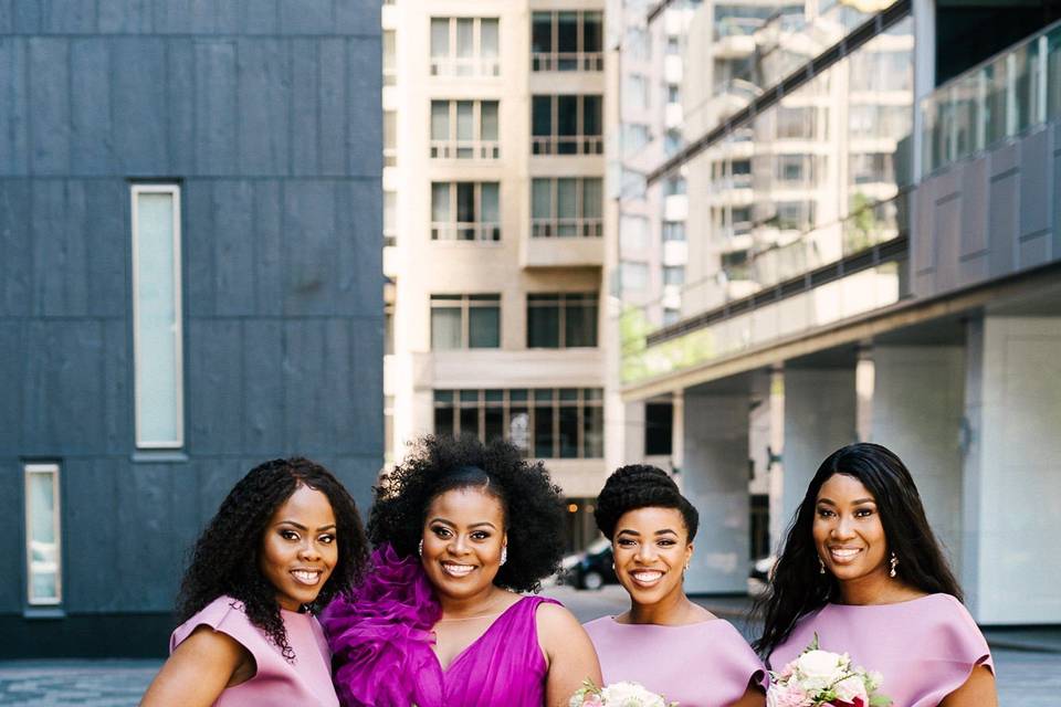 Purple dresses