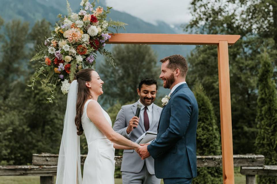 Ceremony back drop