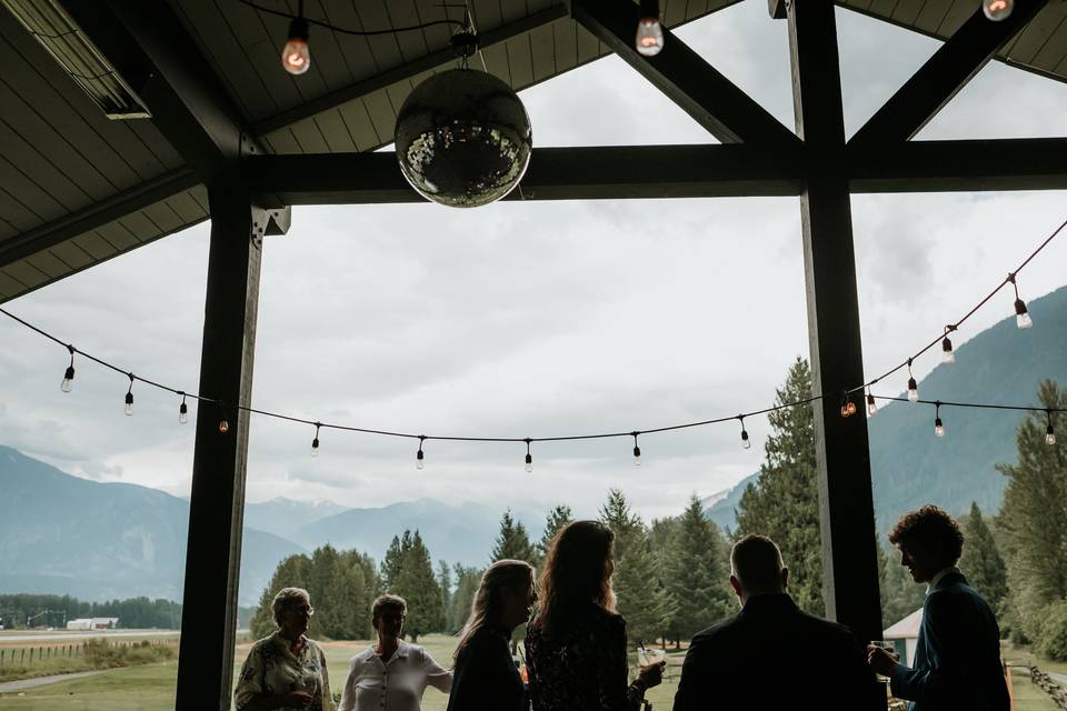 Cocktail hour - covered patio