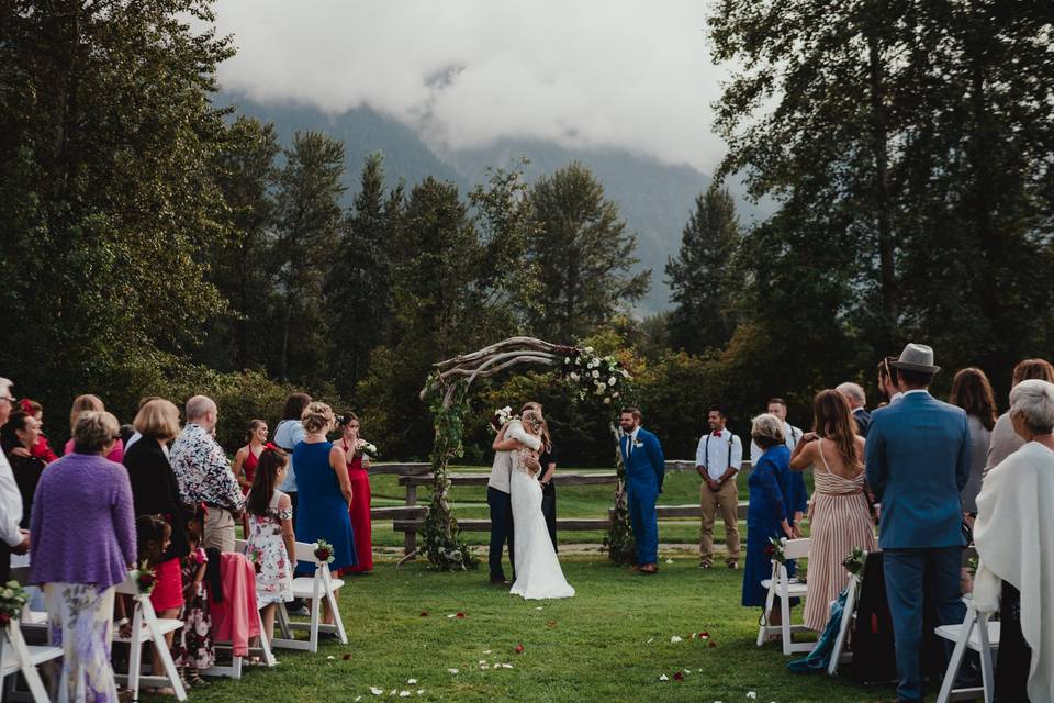 Green space for ceremony