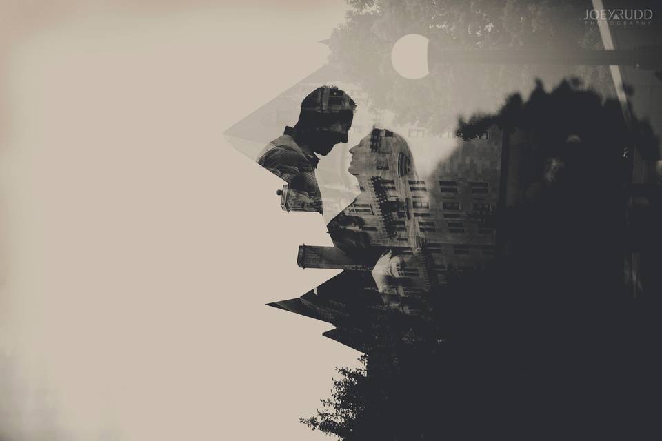 Ottawa wedding double exposure