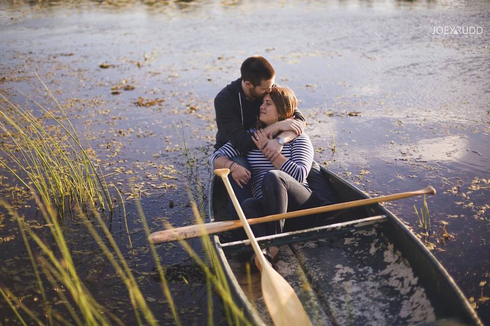 Ottawa wedding canoe