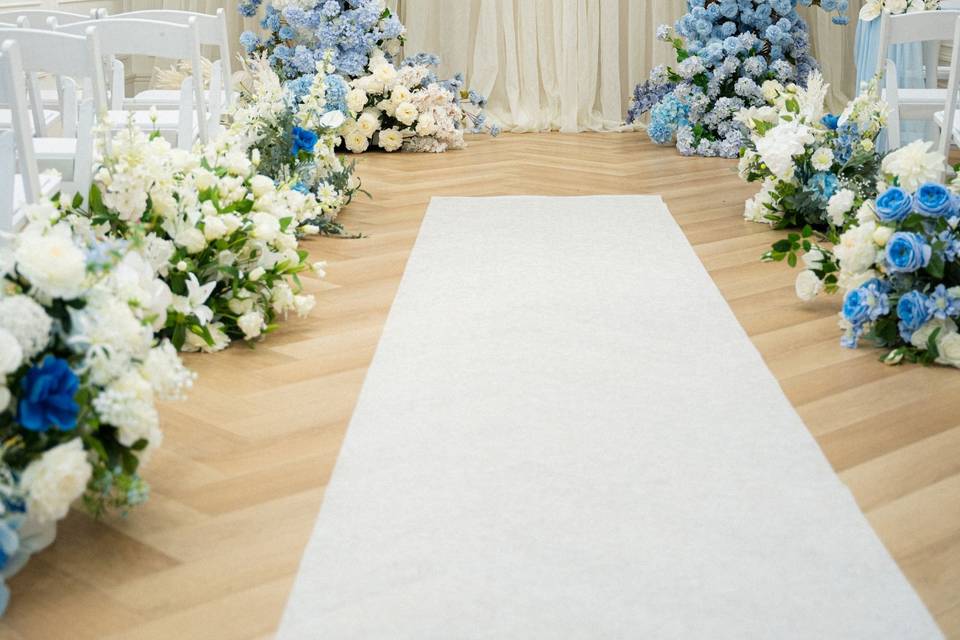 Silk flower arches
