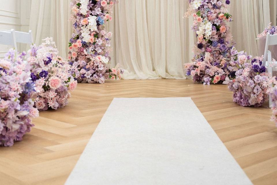 Silk flower arches