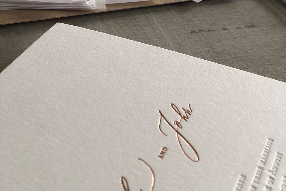 Rosegold Letterpress