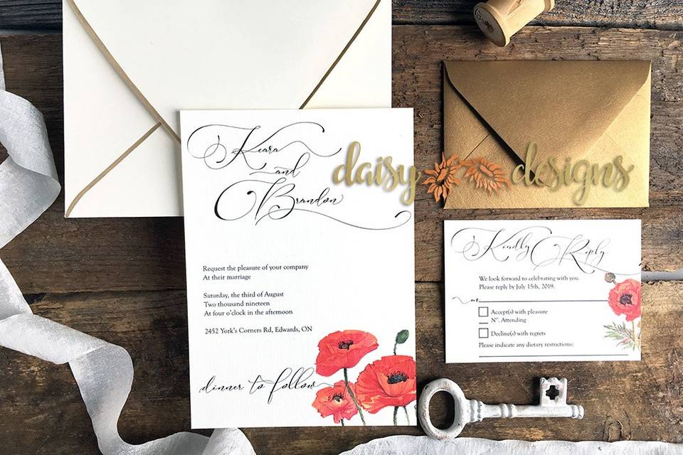 Wax Seal Placecard & Menu