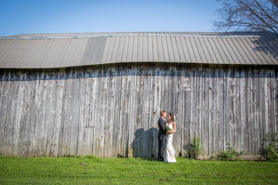 A rustic backdrop to love