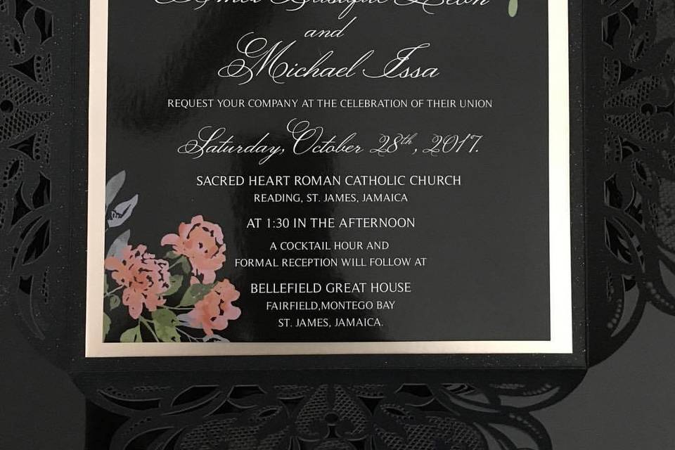 Black Glam Invite