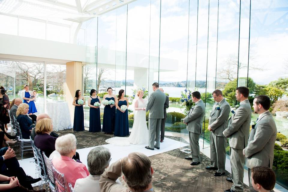 Indoor Waterfront Ceremony